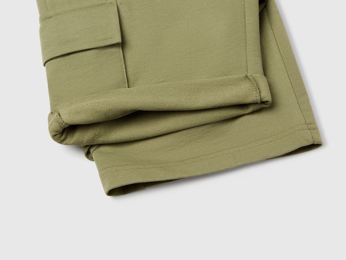 Shorts cargo in felpa leggera