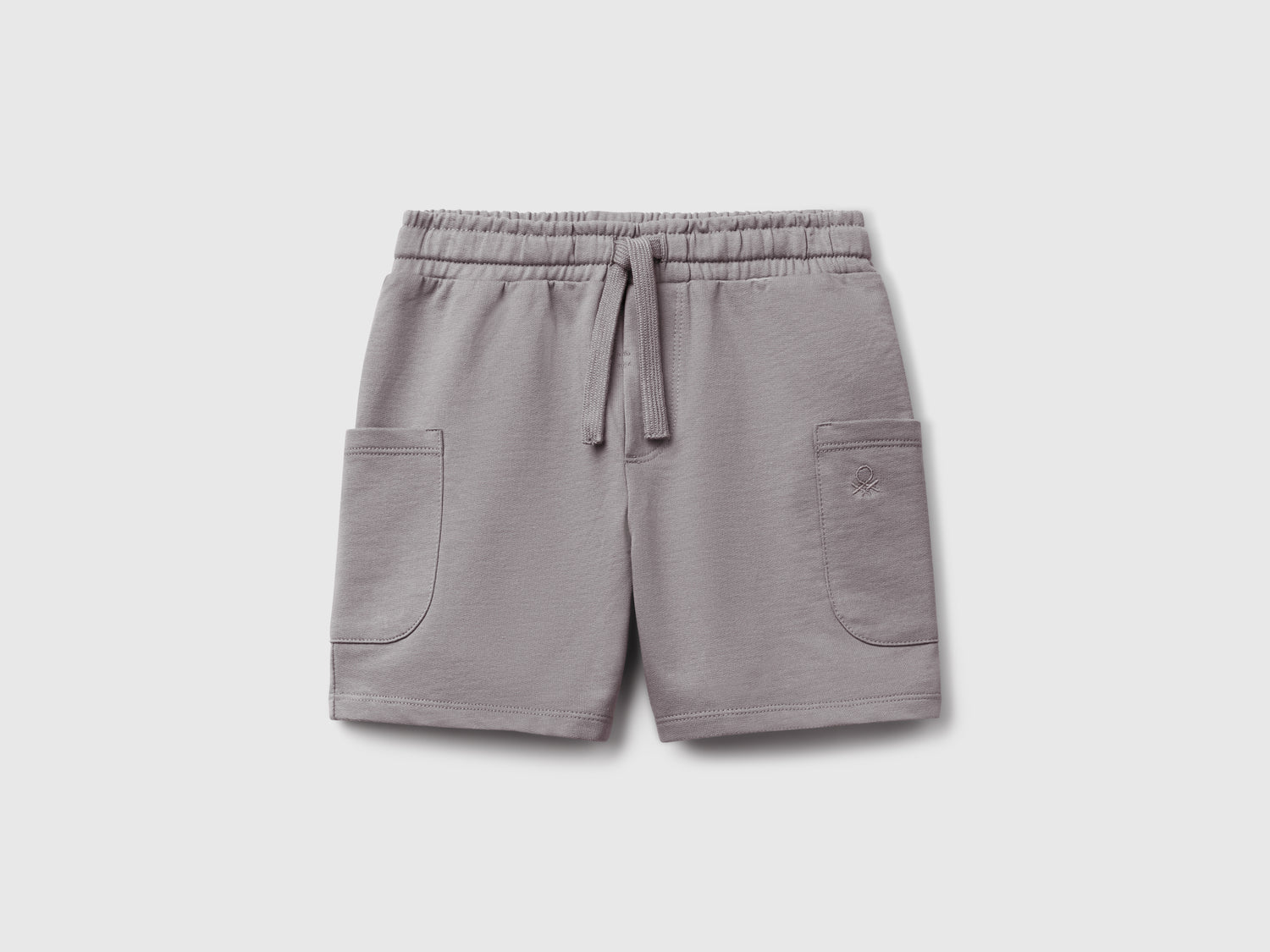 Shorts cargo in cotone da bimbo grigio | Benetton Outlet