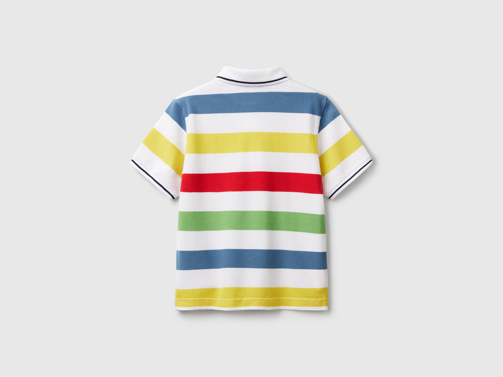 Polo manica corta a righe da bambino multi-color 2 | Benetton Outlet