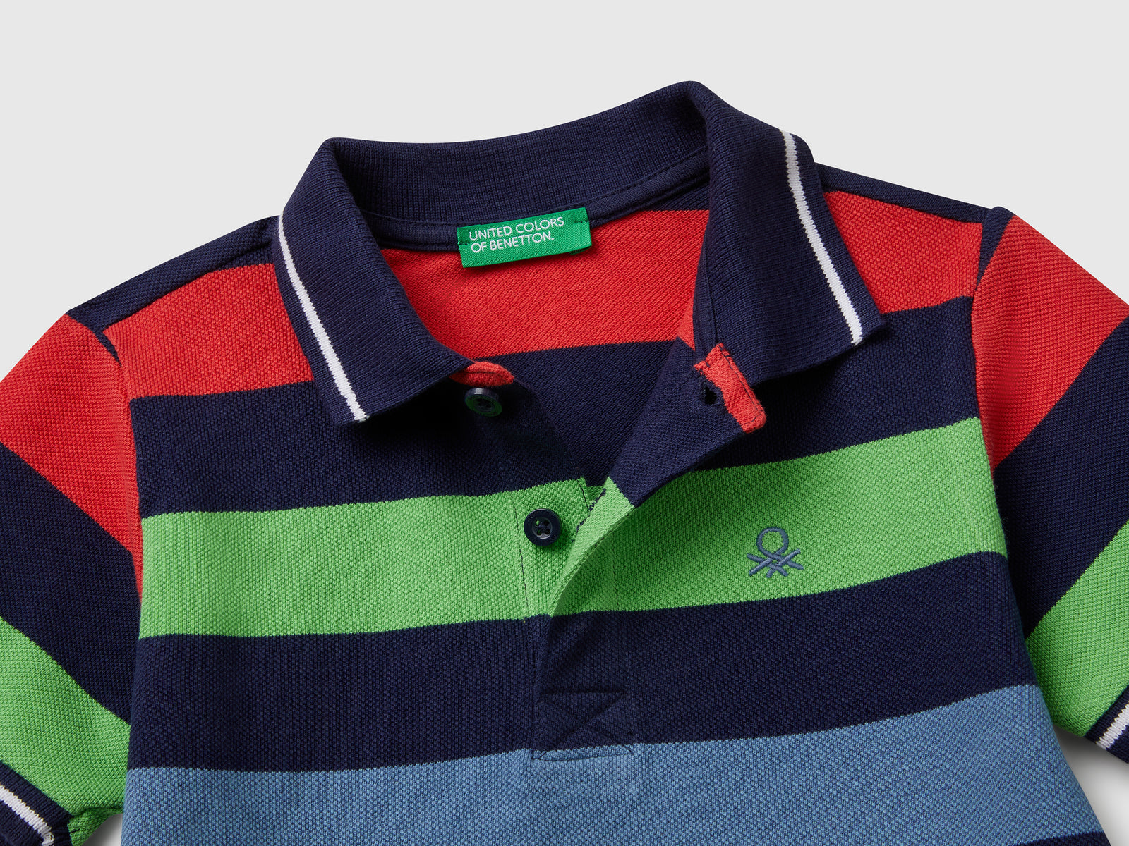 Polo manica corta a righe da bimbo multi-color 3 | Benetton Outlet