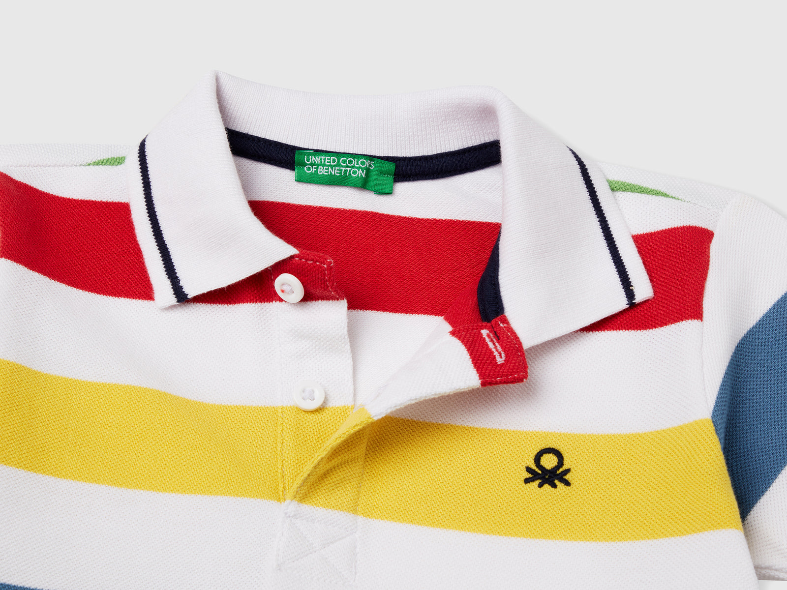 Polo manica corta a righe da bimbo multi-color 3 | Benetton Outlet