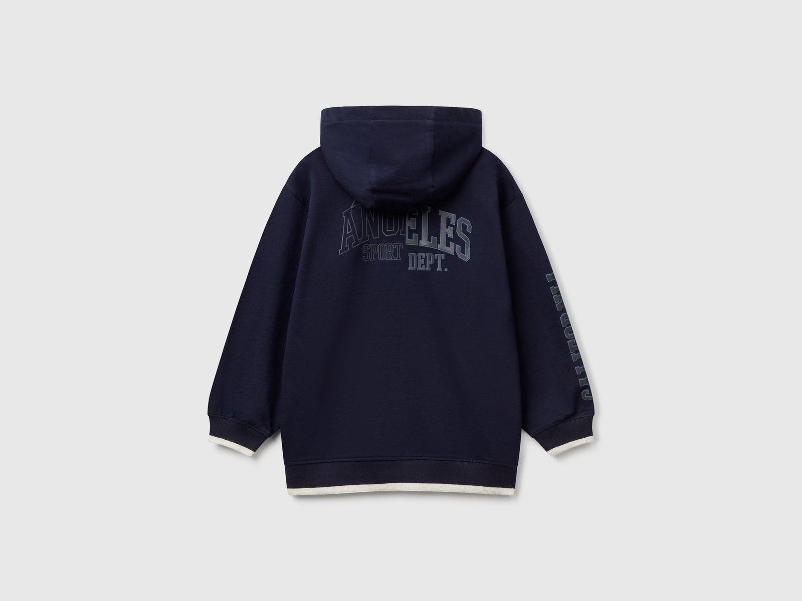 Felpa con stampa gommata da bambino blu scuro 2 | Benetton Outlet