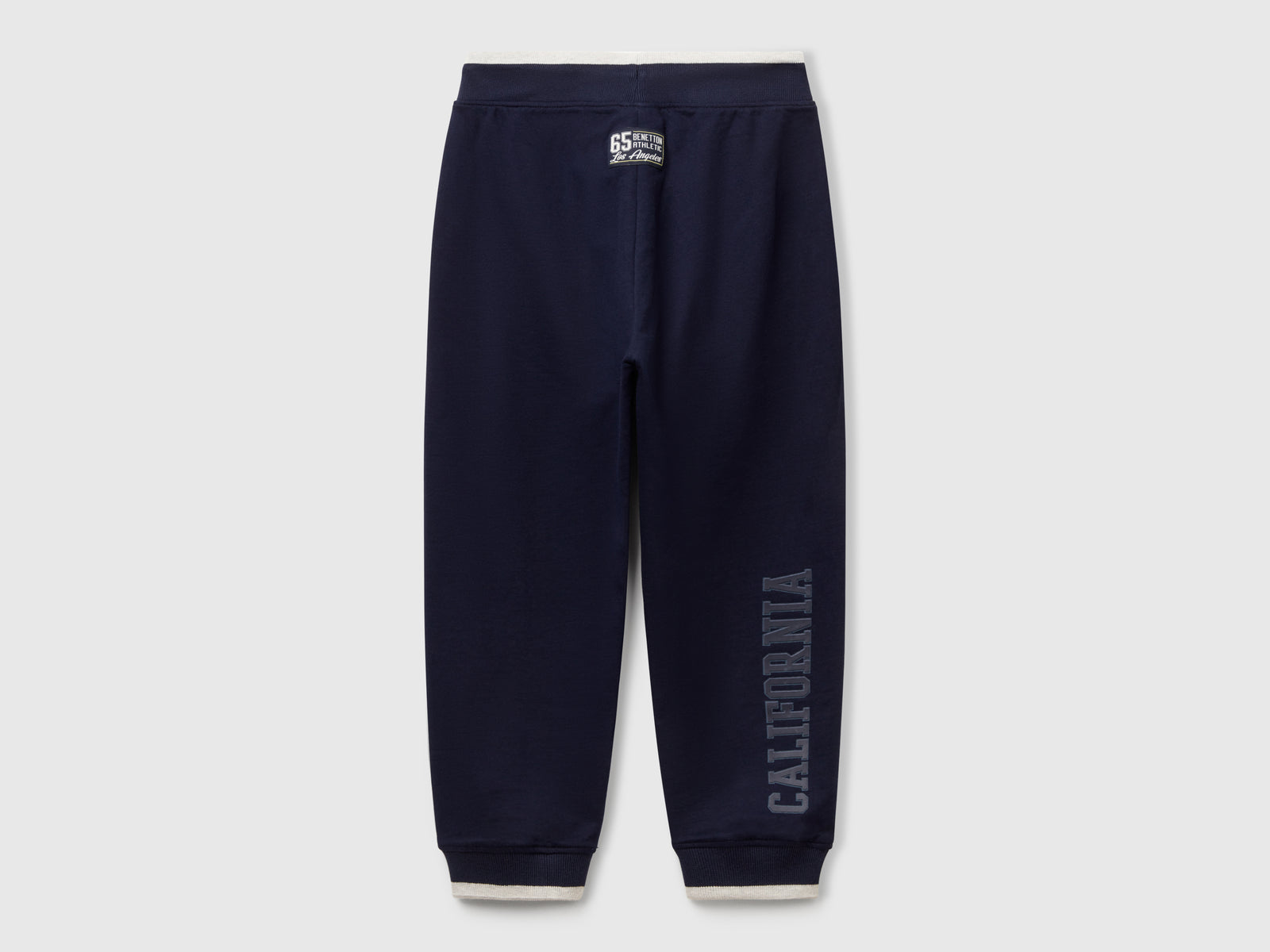 Pantaloni in felpa leggera da bambino blu scuro 2 | Benetton Outlet