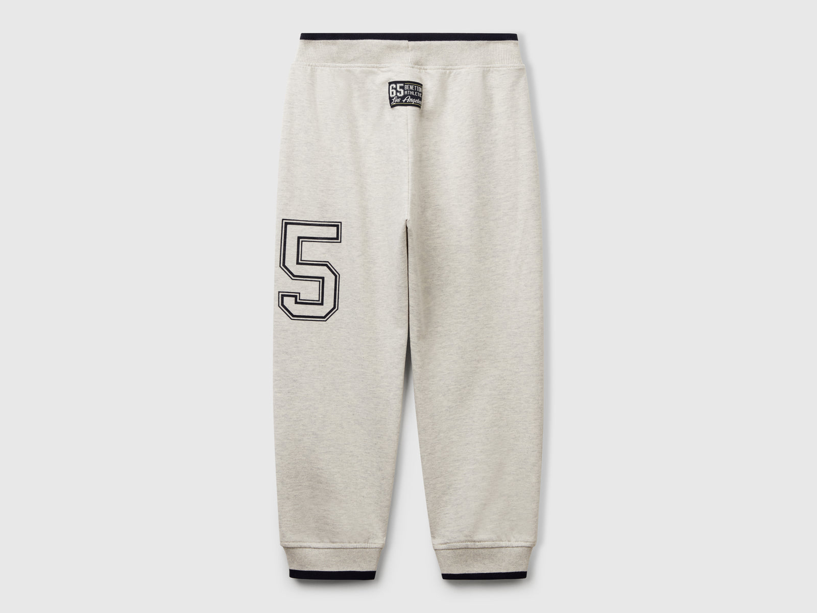 Pantaloni in felpa leggera da bambino grigio chiaro 2 | Benetton Outlet