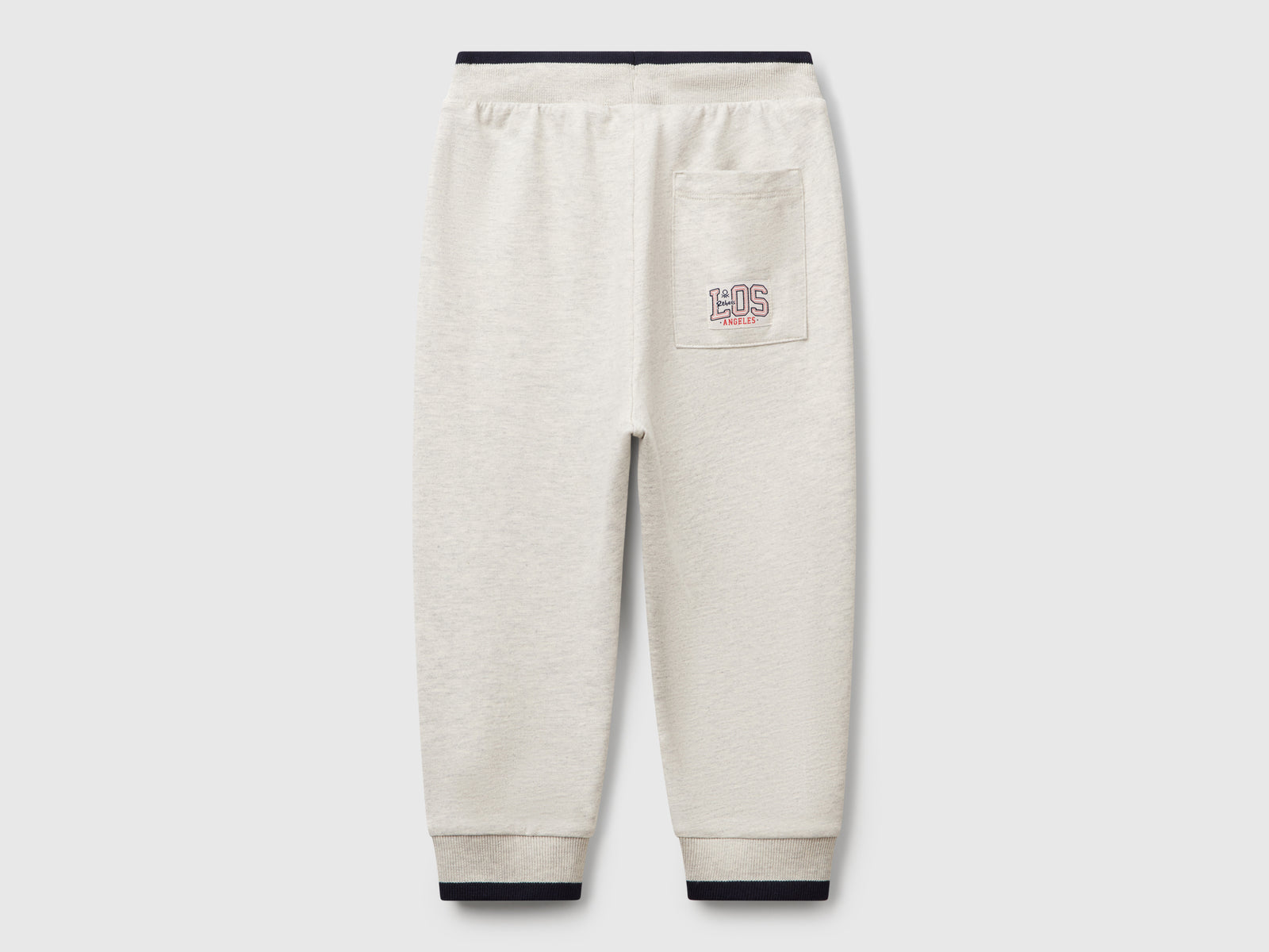 Joggers in felpa leggera da bimbo grigio chiaro 2 | Benetton Outlet