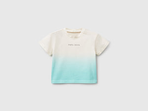 Maglietta dip-dye con stampa