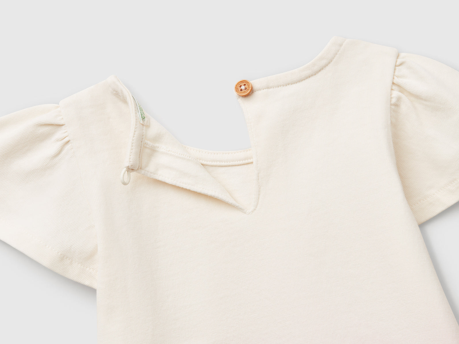 T-shirt dip-dye da neonato bianco panna 3 | Benetton Outlet