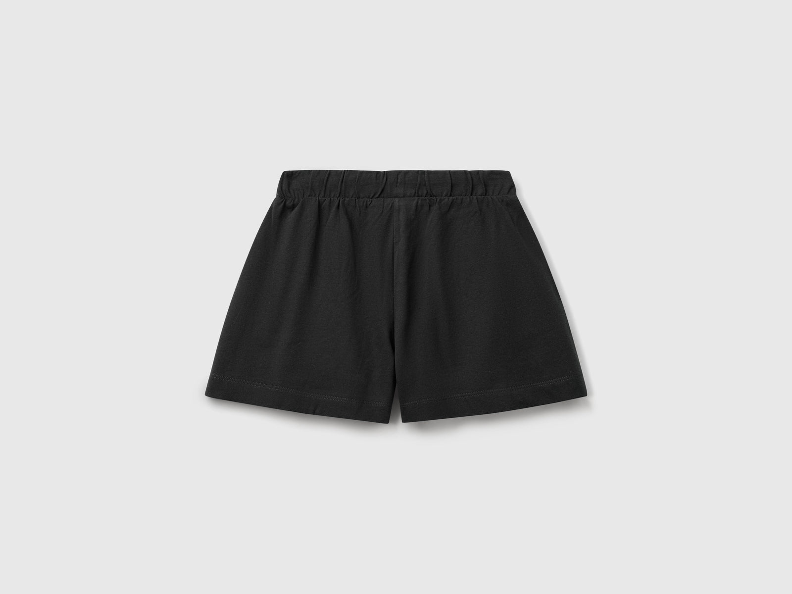 Shorts in puro cotone da bambina nero 2 | Benetton Outlet