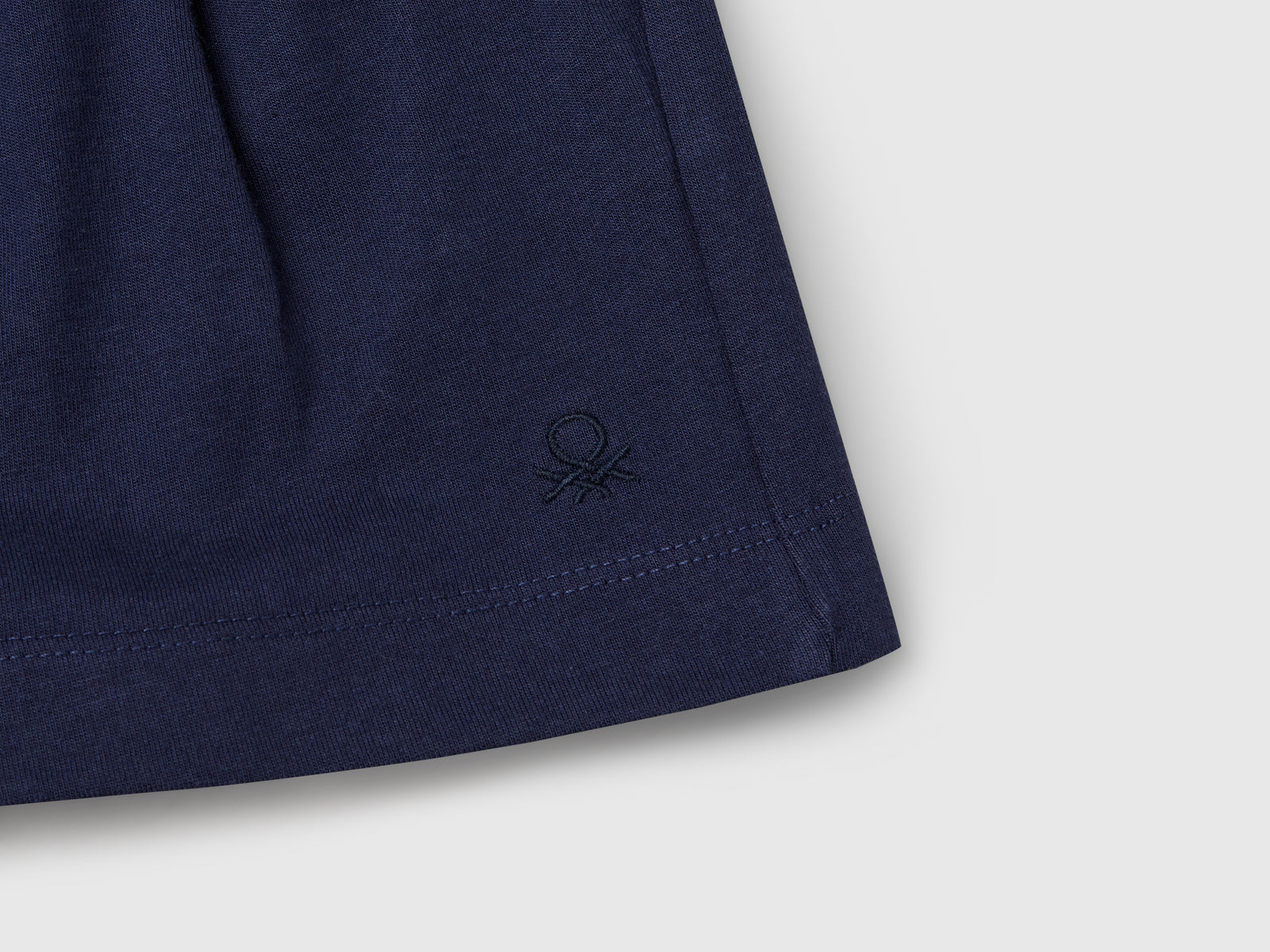 Shorts in puro cotone da bambina blu scuro 3 | Benetton Outlet