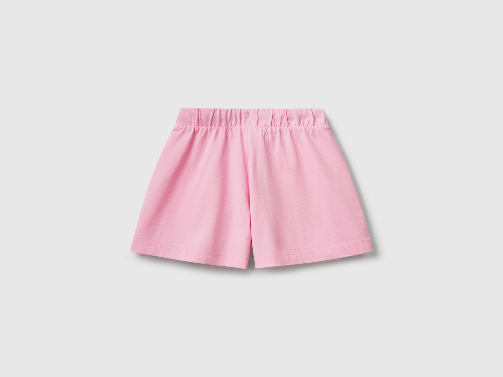 Shorts in puro cotone da bambina rosa 2 | Benetton Outlet