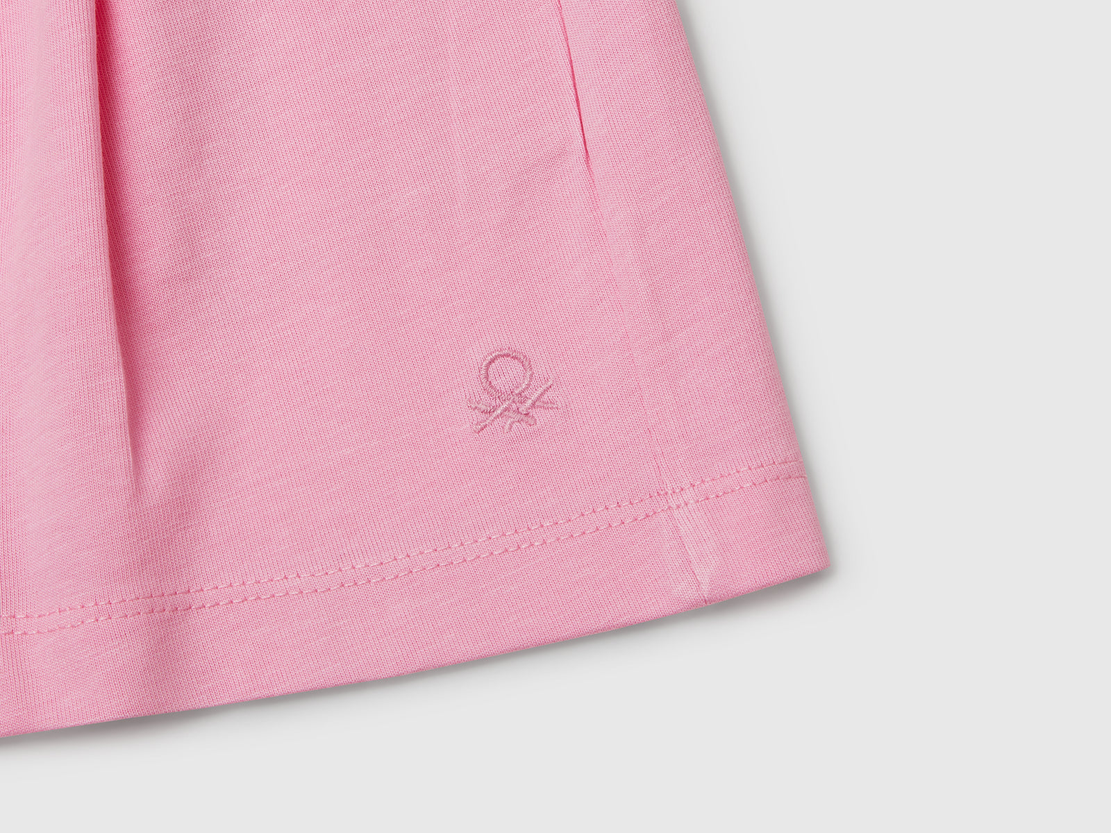 Shorts in puro cotone da bambina rosa 3 | Benetton Outlet