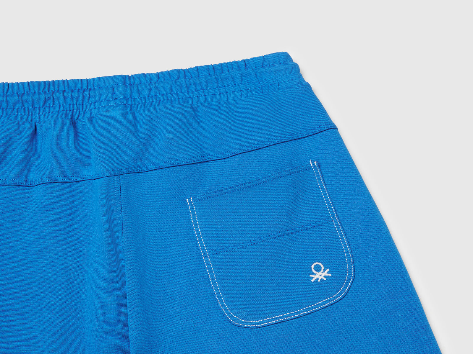 Bermuda con coulisse da bambino blu 3 | Benetton Outlet