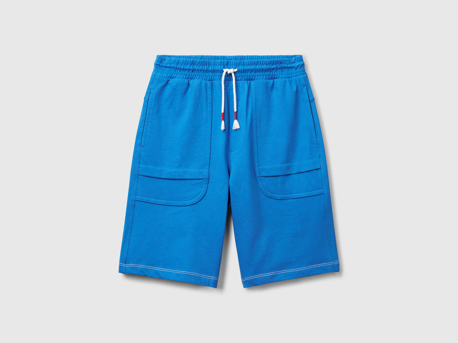 Bermuda con coulisse da bambino blu | Benetton Outlet