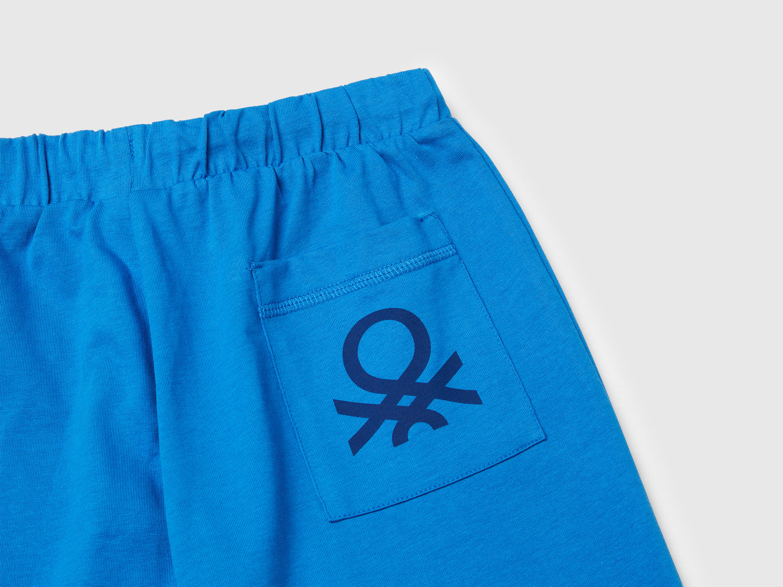 Bermuda in 100% cotone da bambino blu 3 | Benetton Outlet