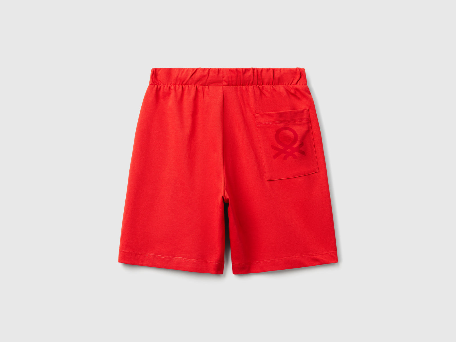 Bermuda in 100% cotone da bambino rosso 2 | Benetton Outlet