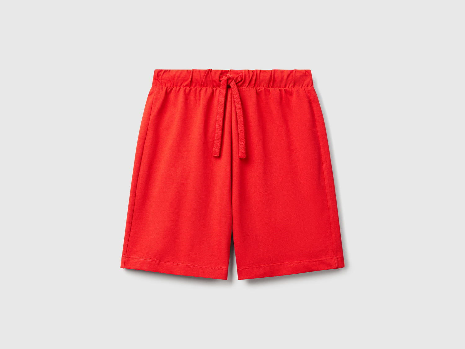 Bermuda in 100% cotone da bambino rosso | Benetton Outlet