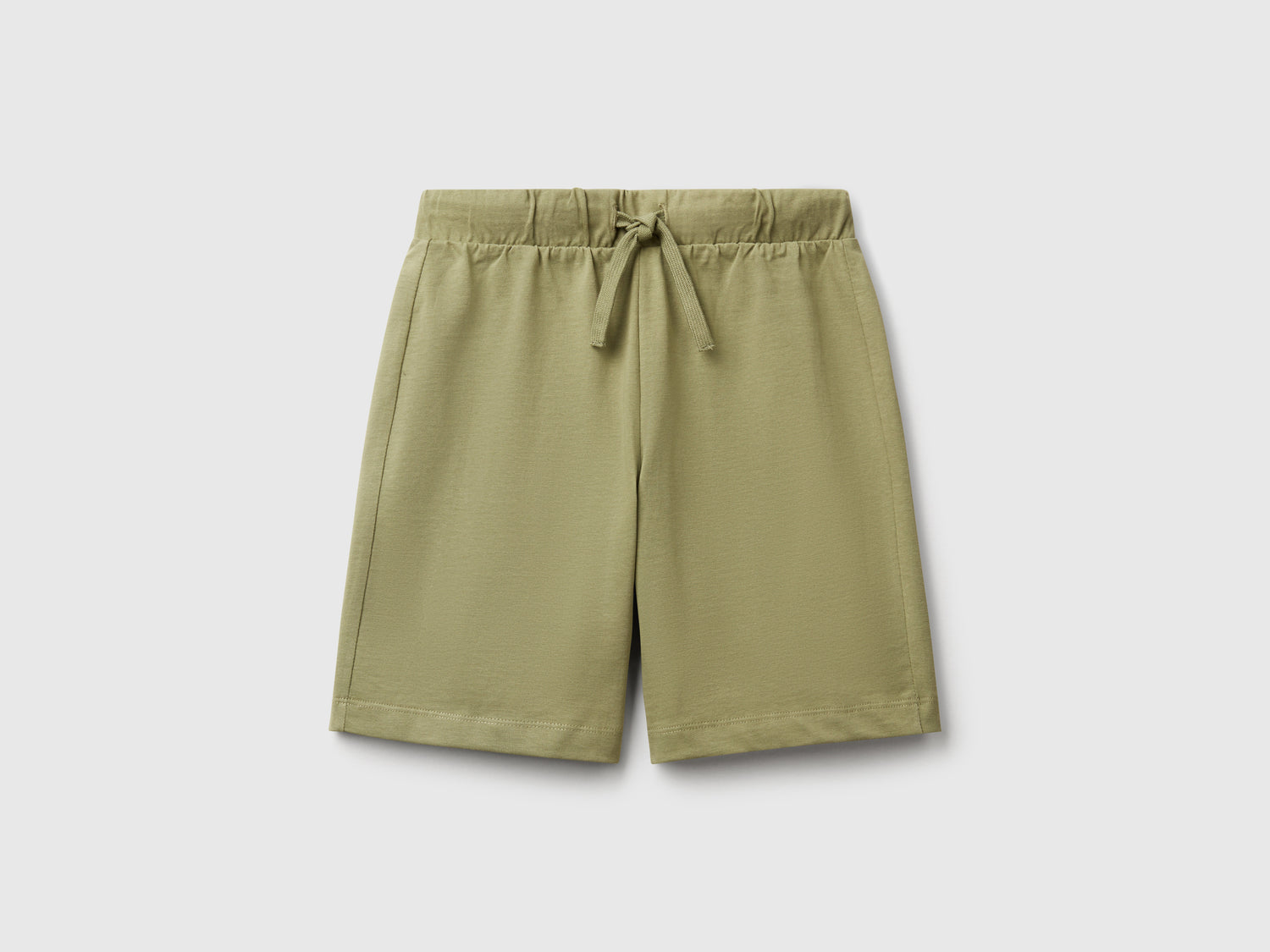 Bermuda in 100% cotone da bambino verde oliva | Benetton Outlet
