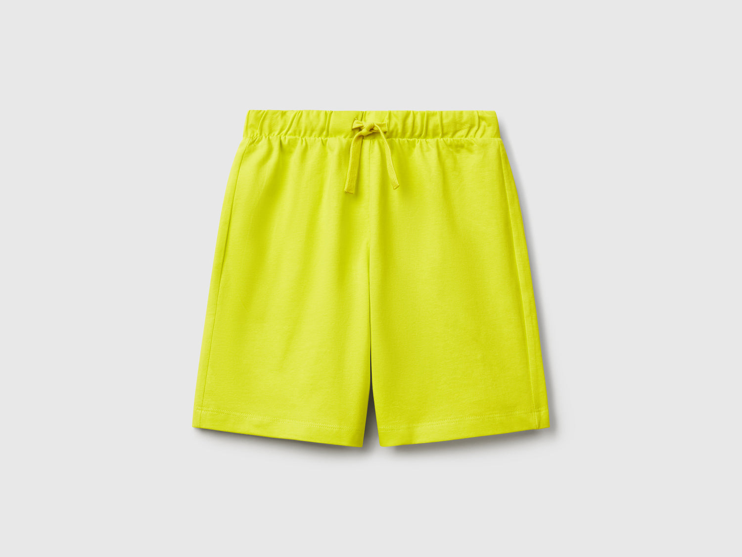 Bermuda in 100% cotone da bambino giallo fluo | Benetton Outlet