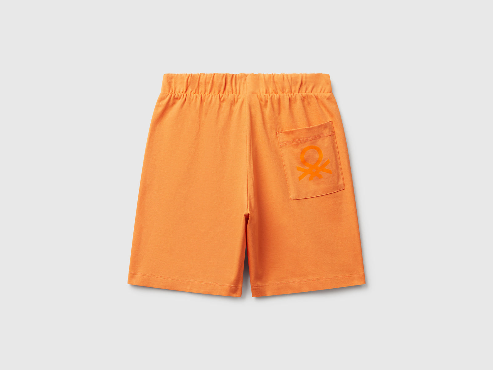Bermuda in 100% cotone da bambino arancione 2 | Benetton Outlet