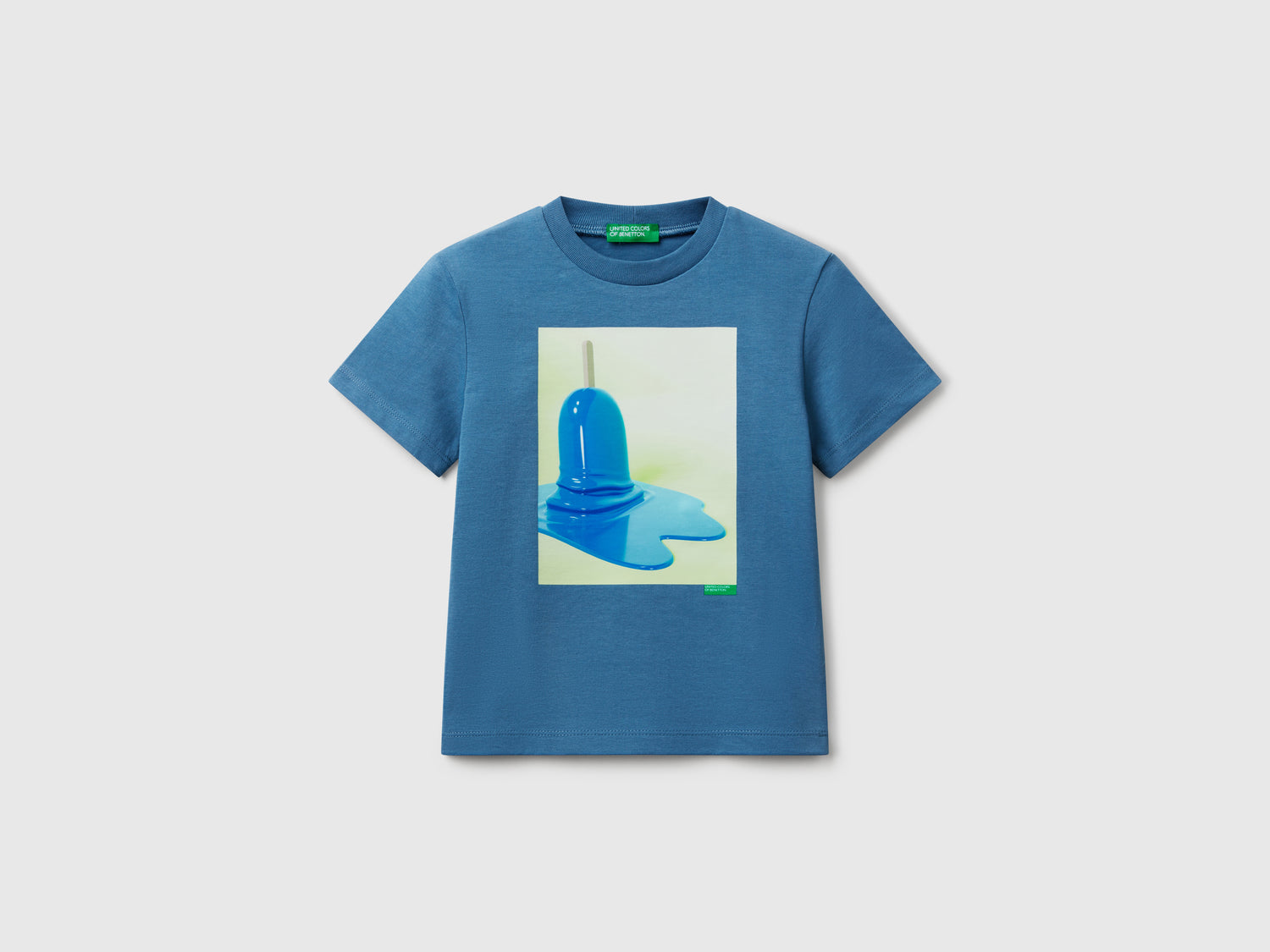 T-shirt con stampa gelato da bimbo azzurro | Benetton Outlet