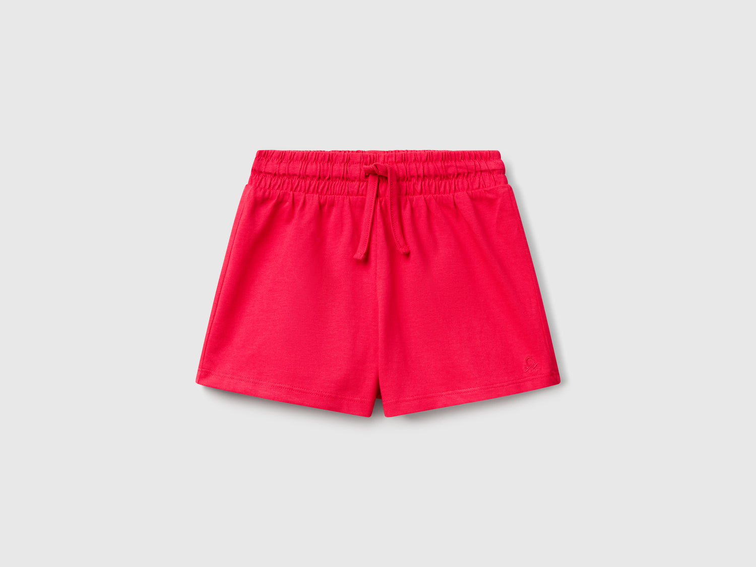 Shorts con coulisse da bimba fucsia | Benetton Outlet