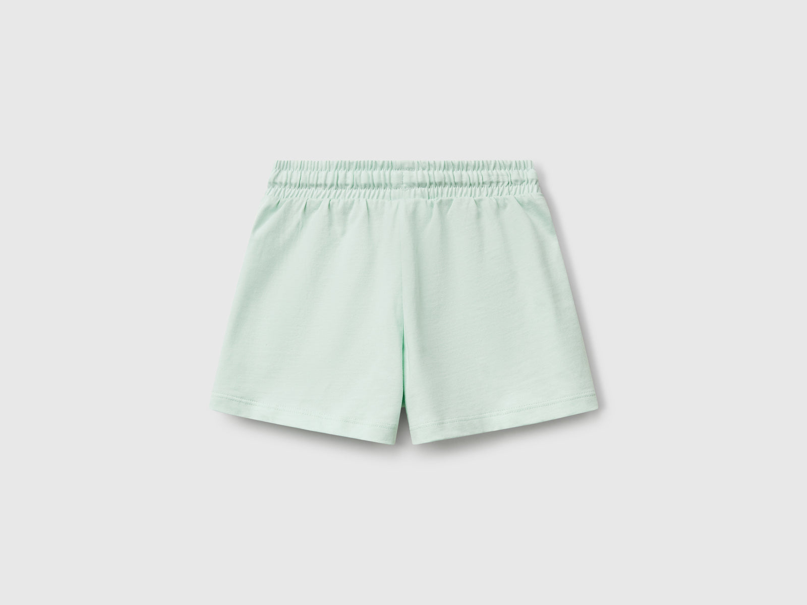 Shorts con coulisse da bimba verde acqua 2 | Benetton Outlet