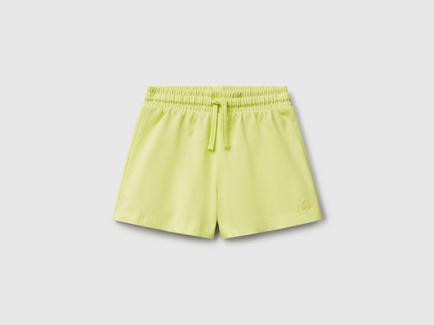Shorts con coulisse da bimba giallo | Benetton Outlet