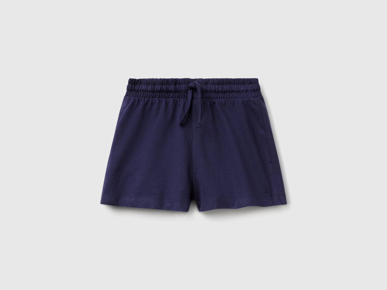 Shorts con coulisse da bimba blu scuro | Benetton Outlet