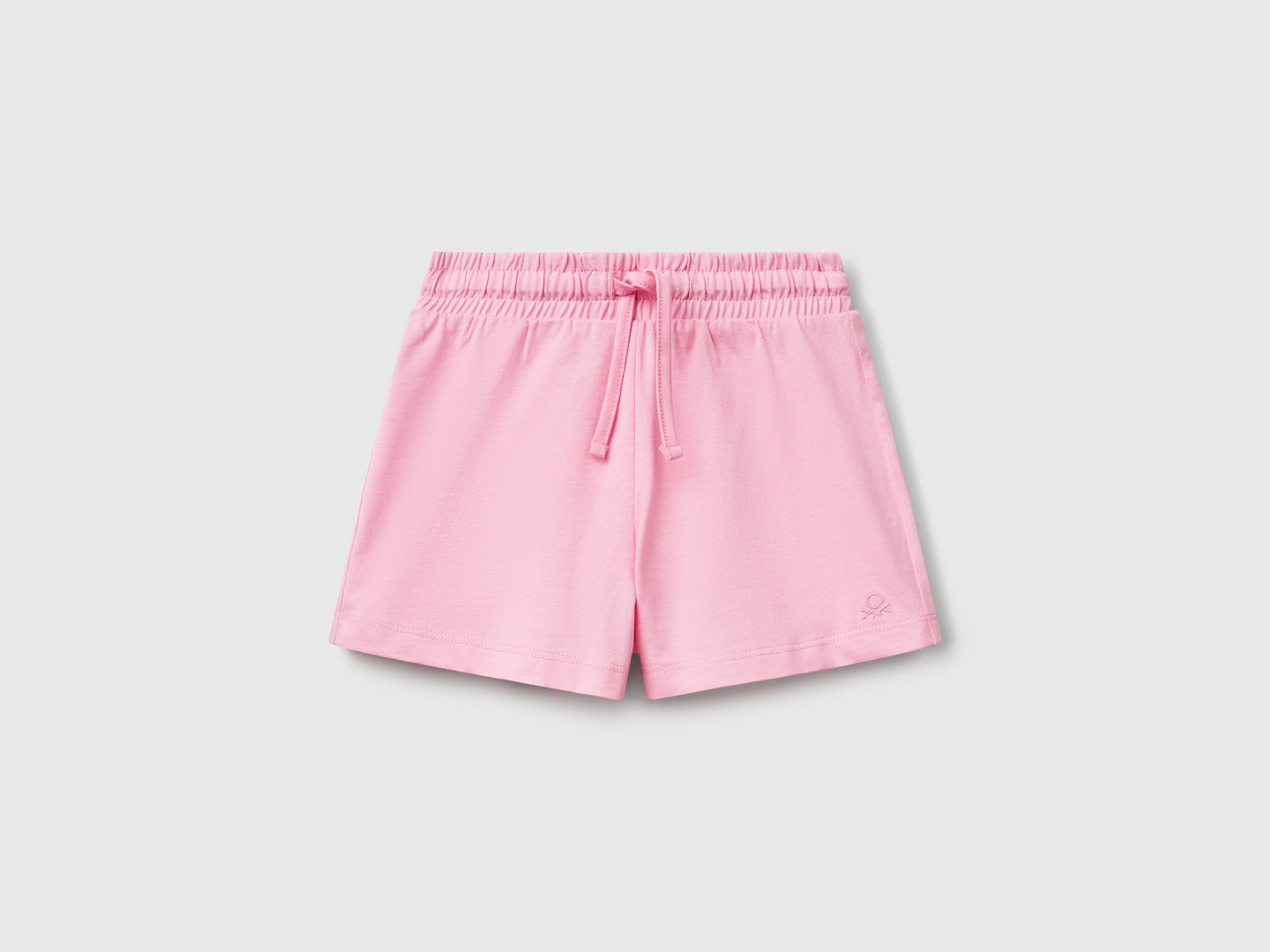 Shorts con coulisse da bimba rosa | Benetton Outlet