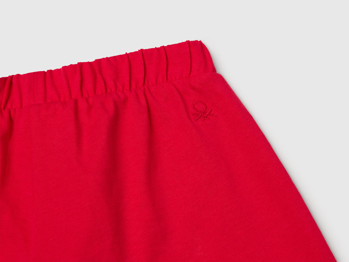 Gonna pantalone in puro cotone