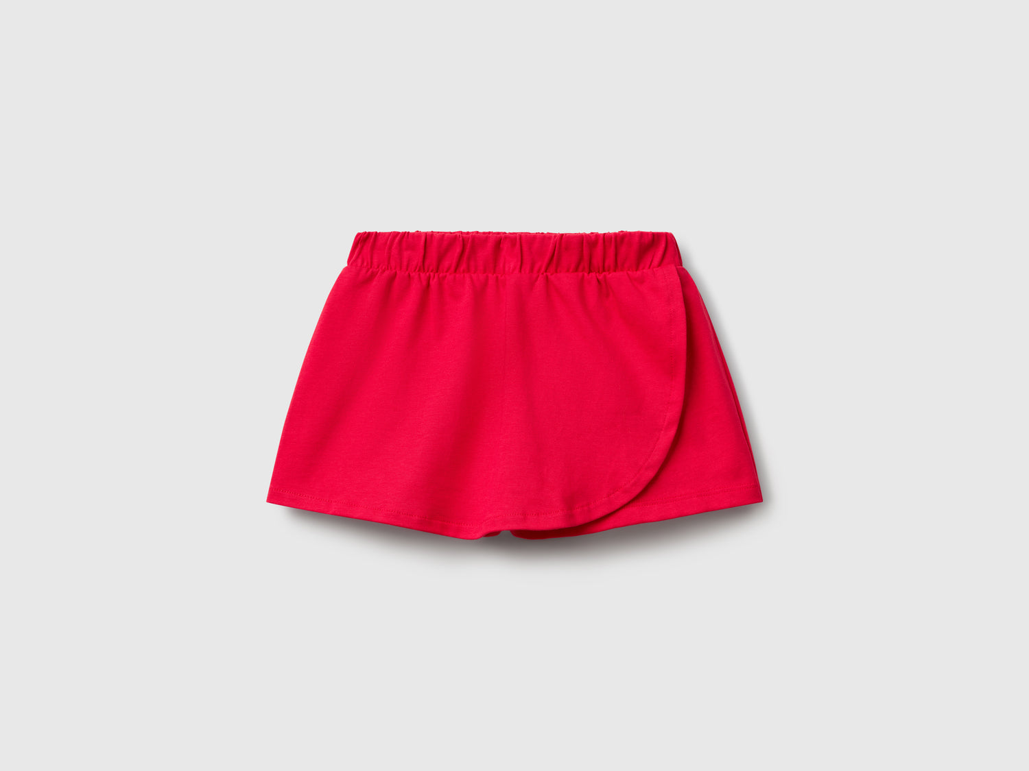 Gonna pantalone in puro cotone da bimba fucsia | Benetton Outlet