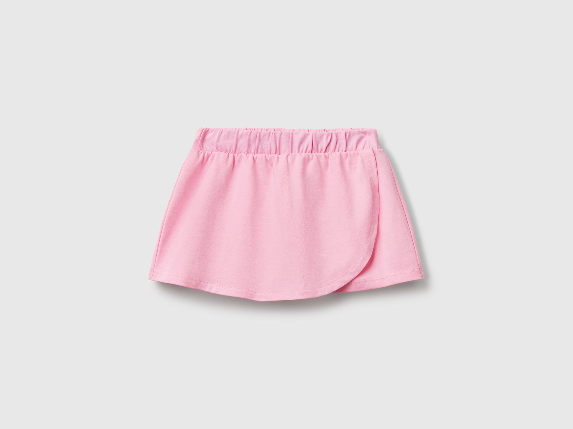 Gonna pantalone in puro cotone da bimba rosa Benetton Outlet