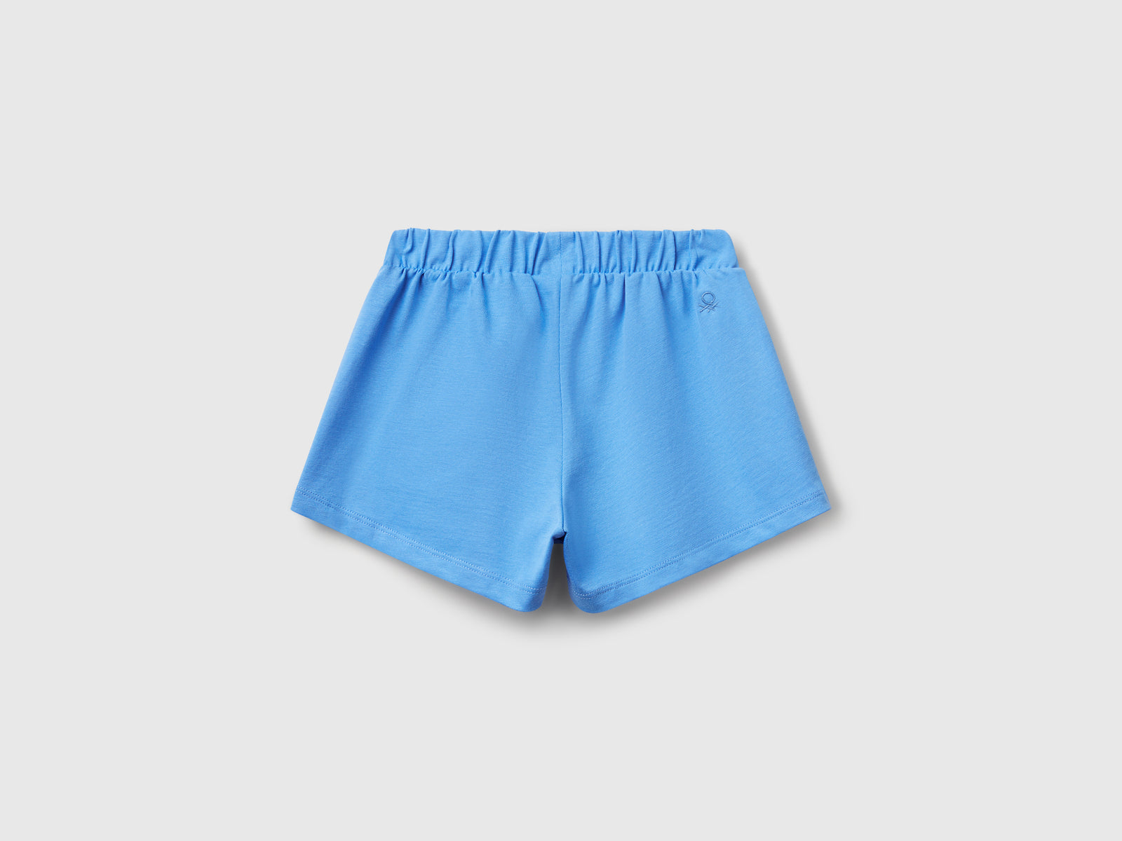 Gonna pantalone in puro cotone da bimba celeste 2 | Benetton Outlet