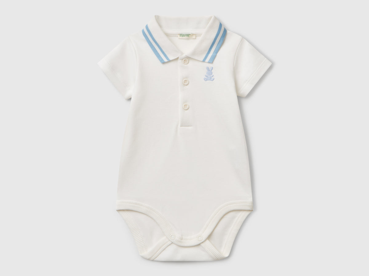 Body a polo in cotone