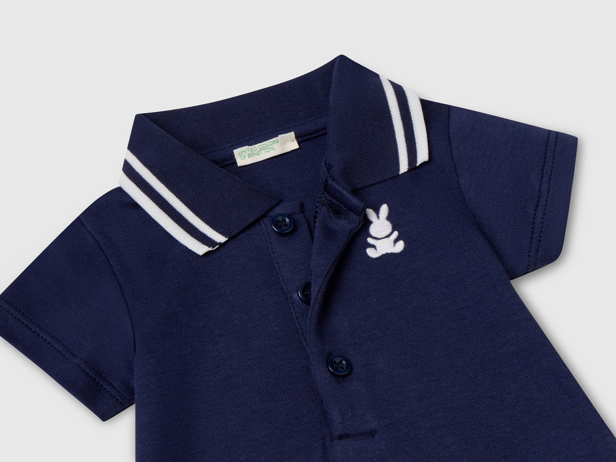 Body a polo in cotone