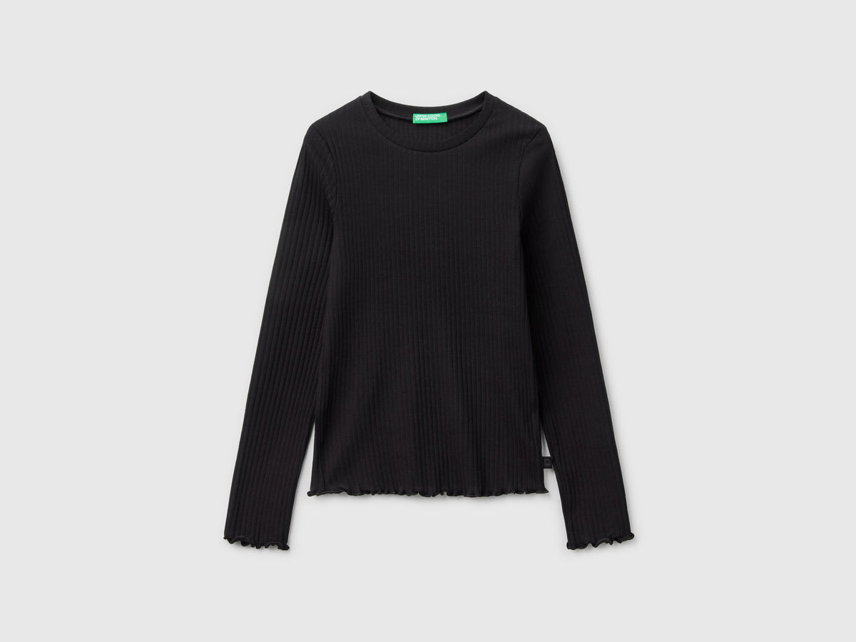 Maglietta slim fit in cotone stretch