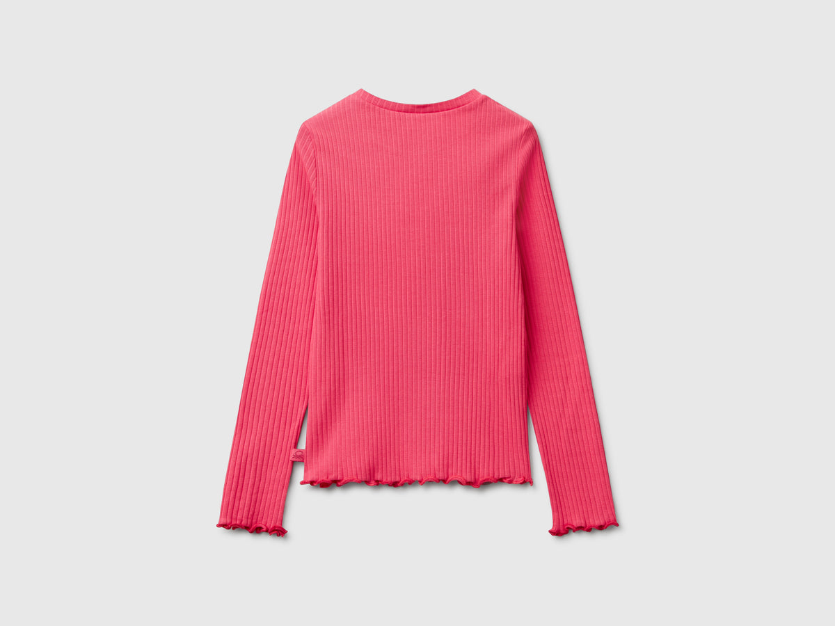 Maglietta slim fit in cotone stretch