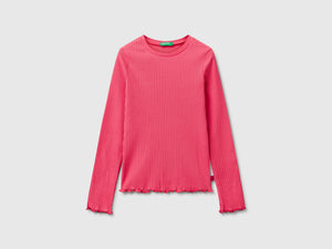 Maglietta slim fit in cotone stretch