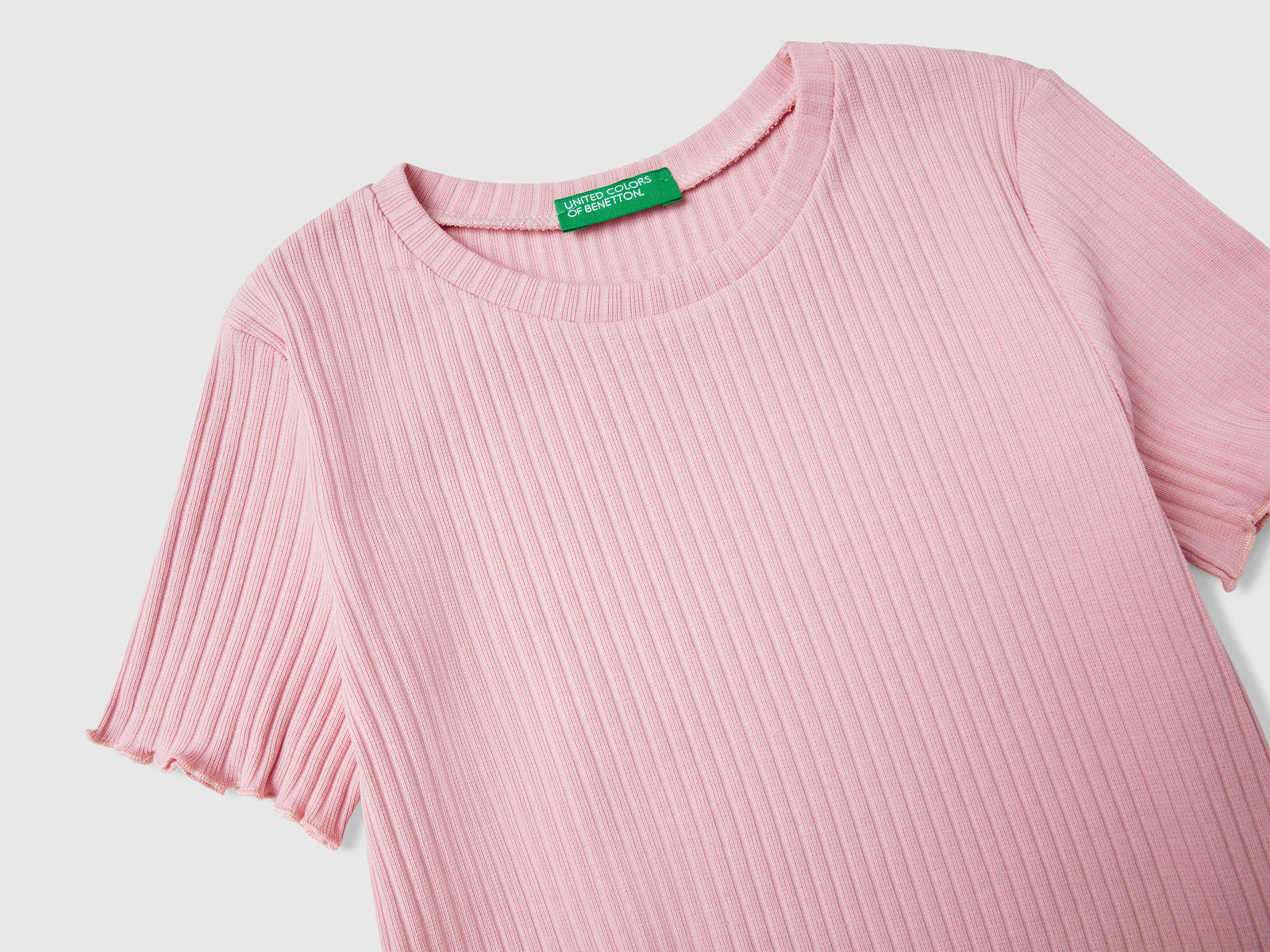 T-shirt a manica corta da bambina rosa 3 | Benetton Outlet