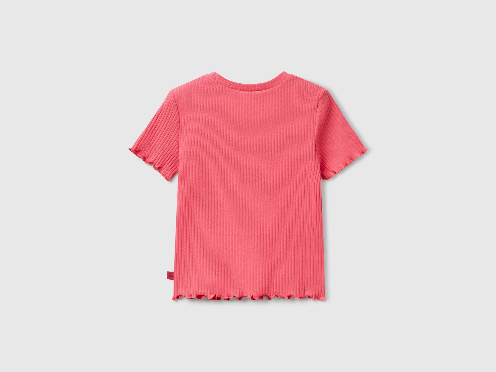 T-shirt a manica corta da bambina salmone 2 | Benetton Outlet