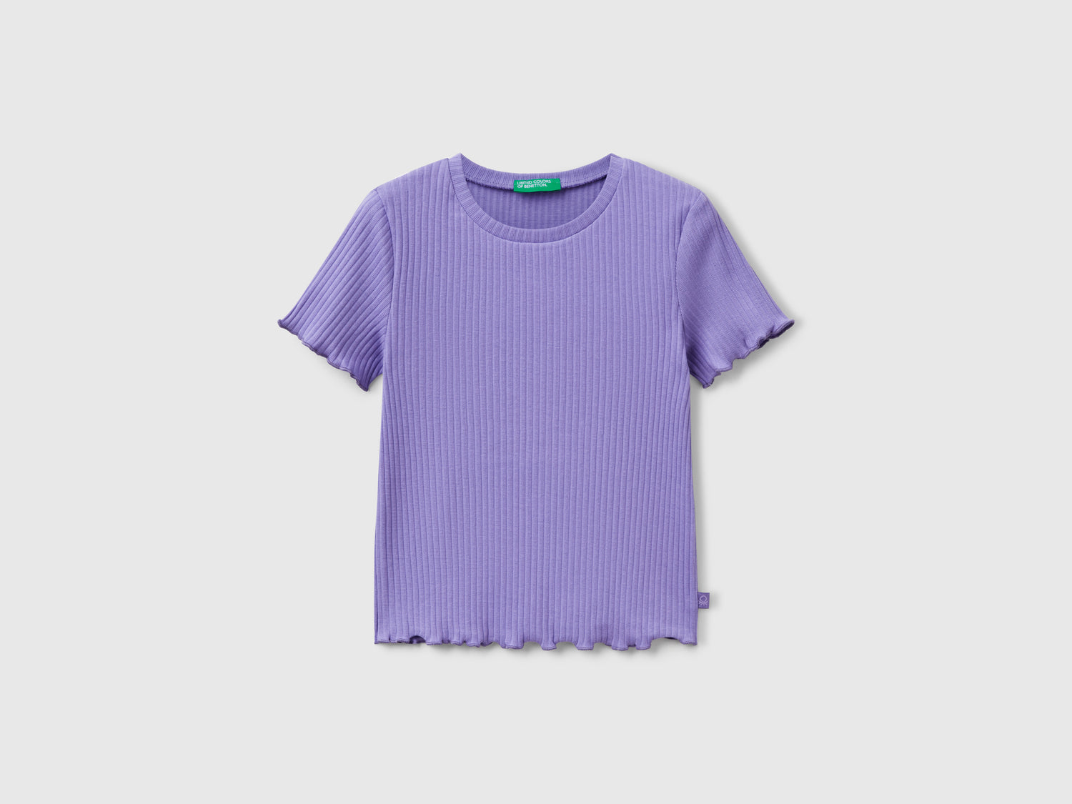 T-shirt a manica corta da bambina pervinca | Benetton Outlet