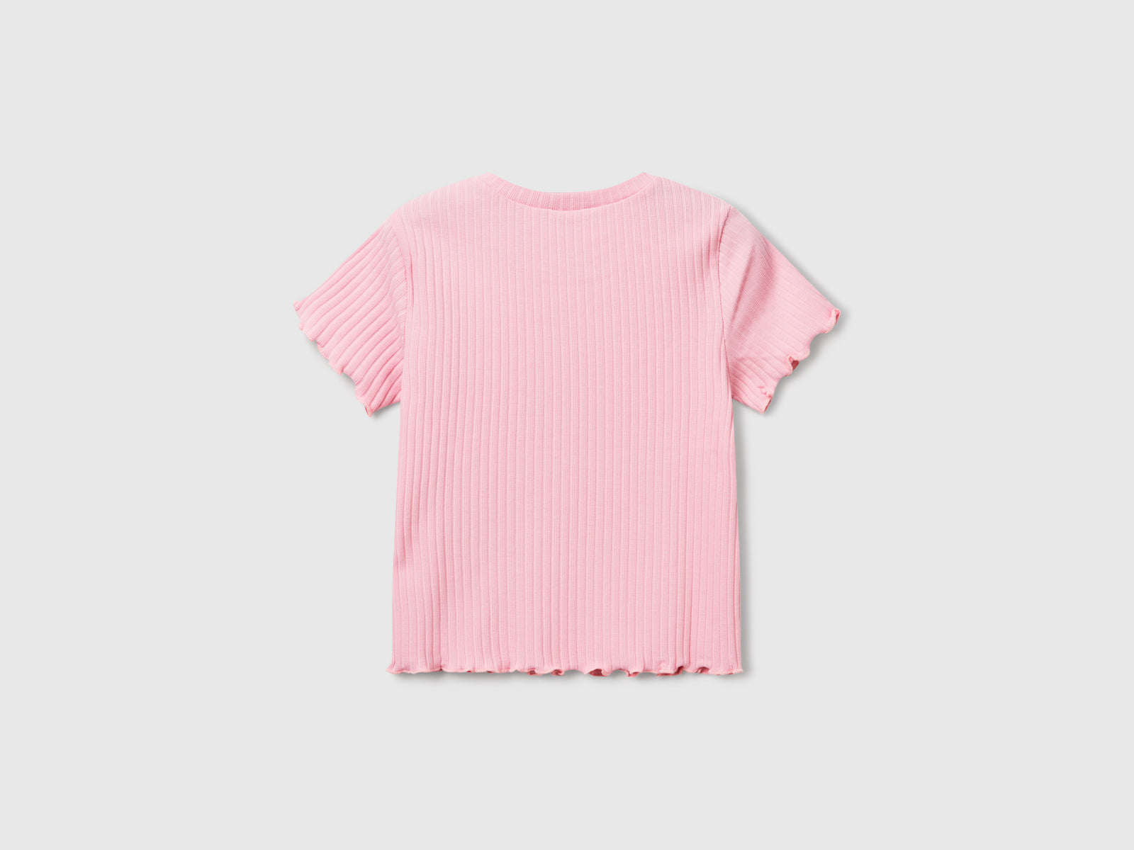 T-shirt a manica corta da bimba rosa 2 | Benetton Outlet