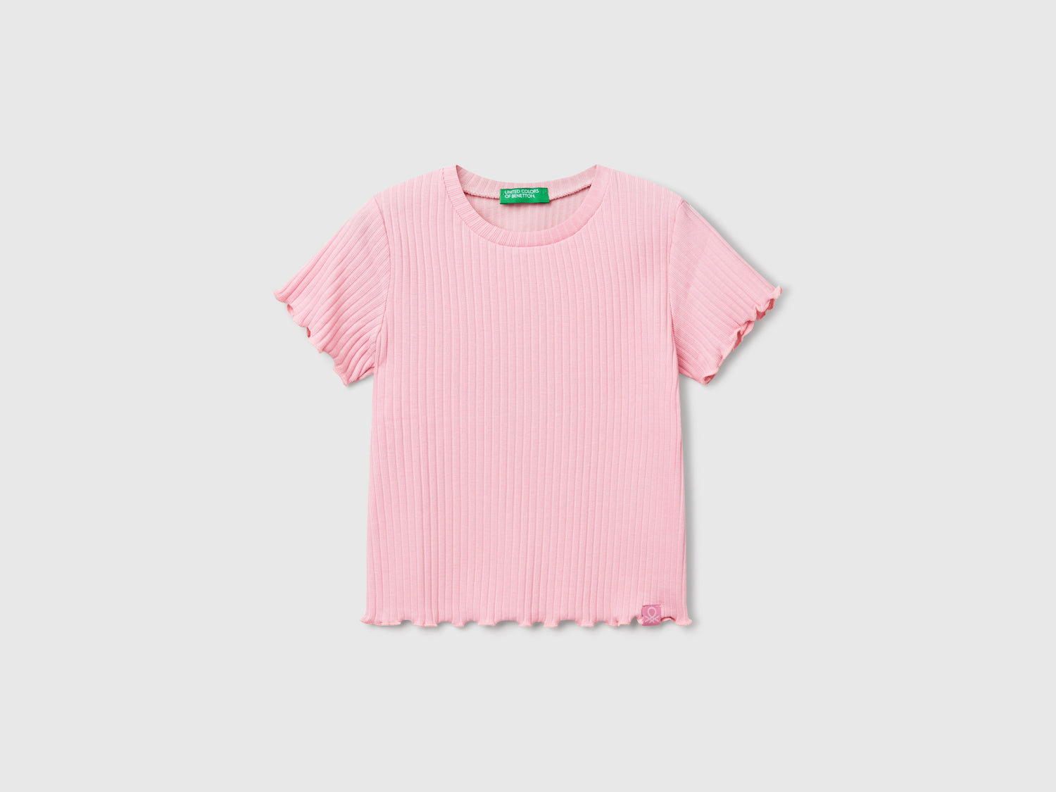 T-shirt a manica corta da bimba rosa | Benetton Outlet