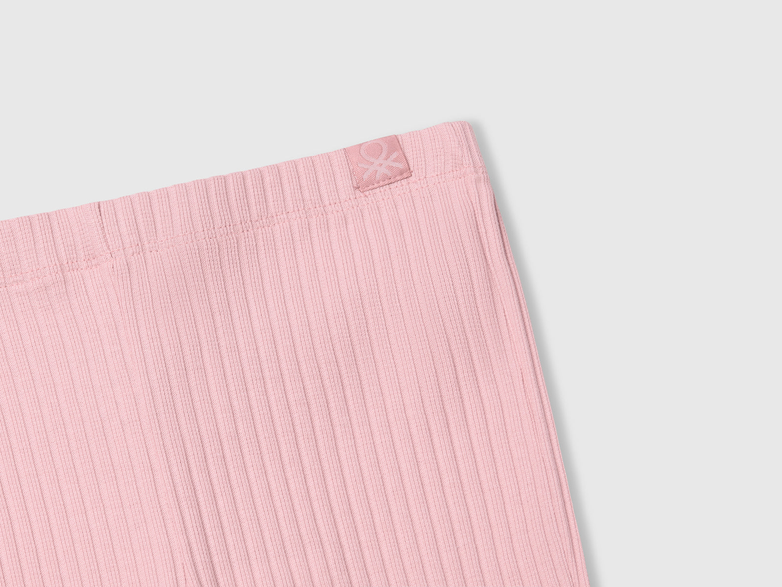 Leggings flare fit in cotone stretch da bimba rosa 3 | Benetton Outlet