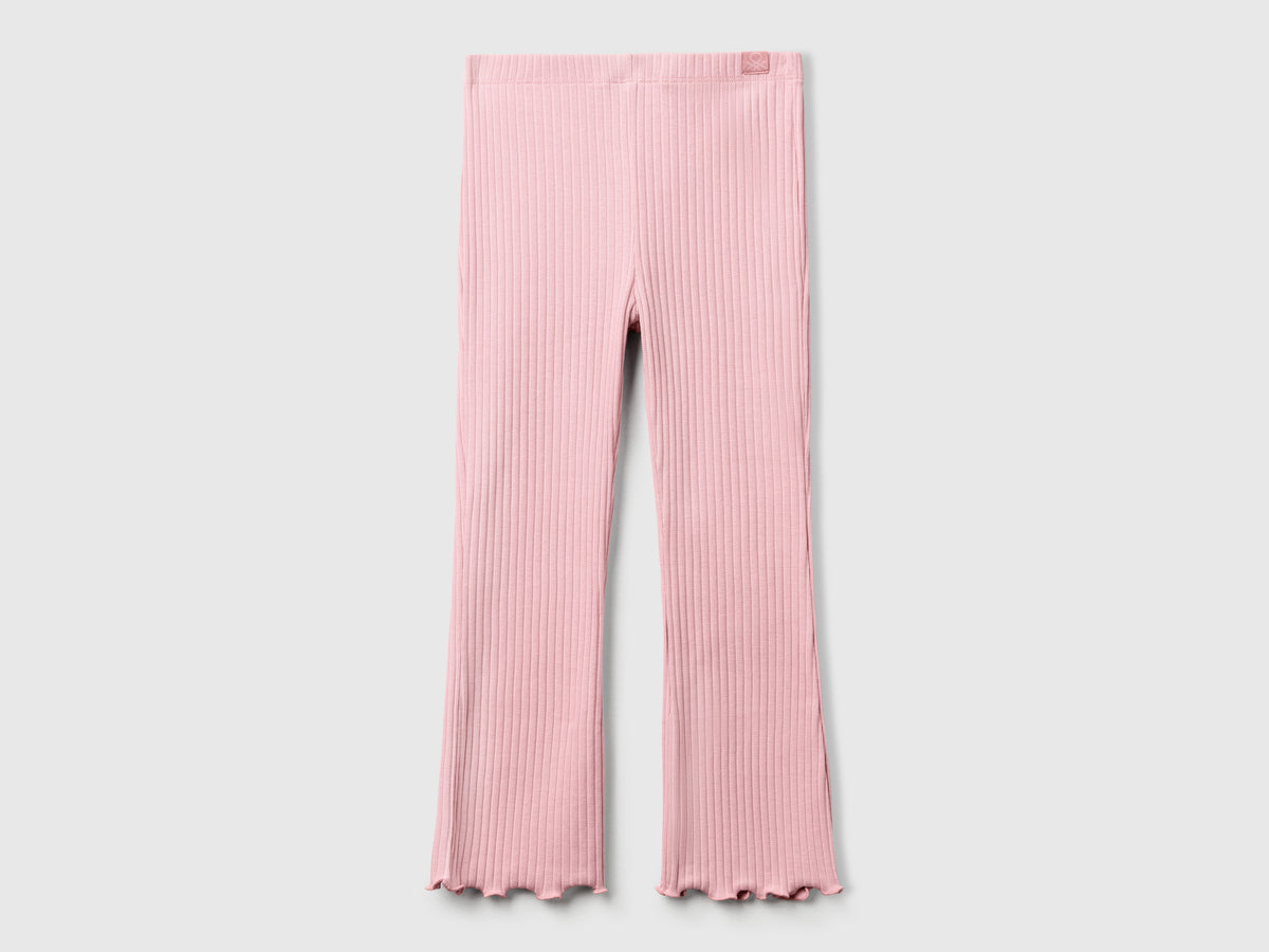 Leggings flare fit in cotone stretch