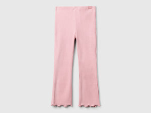 Leggings flare fit in cotone stretch