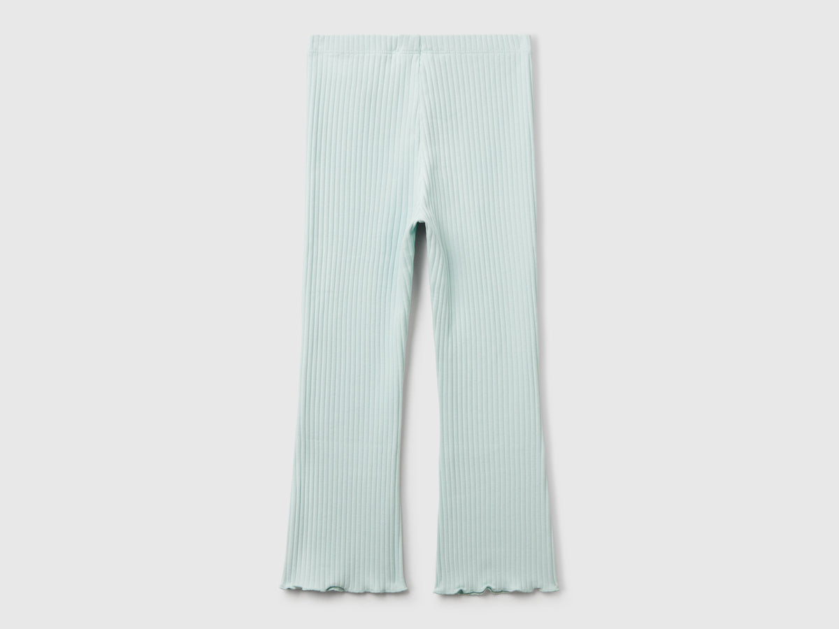 Leggings flare fit in cotone stretch