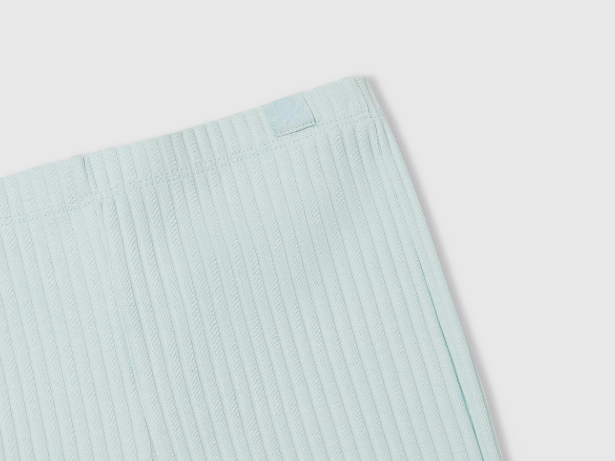 Leggings flare fit in cotone stretch