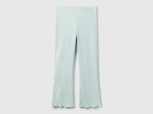 Leggings flare fit in cotone stretch
