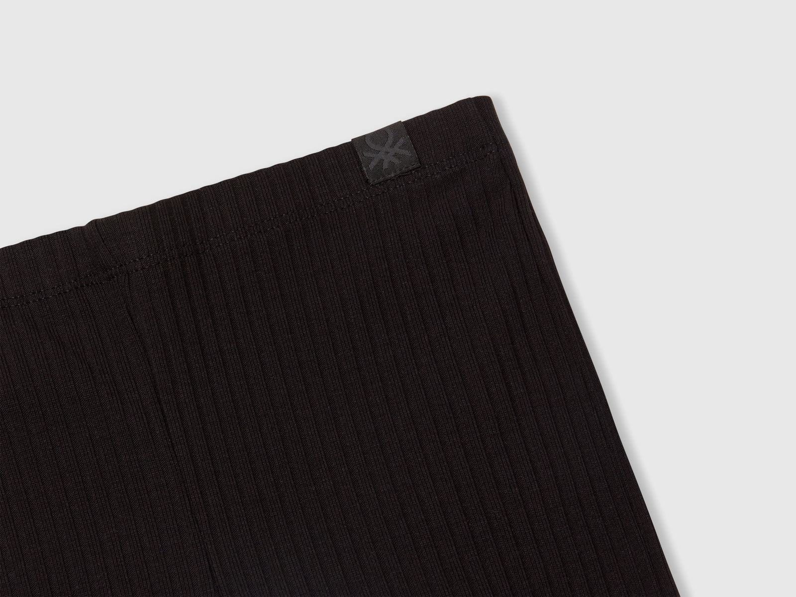 Leggings flare fit in cotone stretch da bimba nero 3 | Benetton Outlet